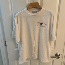 Indianapolis Polo Club Tee T Shirt Men XL White USA Made Cotton Short Sleeve