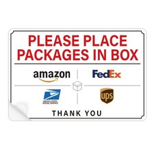 Please Leave Packages and Deliveries Here Sign  Self-Adhesive Weatherproof