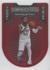 2020 Panini Obsidian Tunnel Vision Electric Etch Red Flood Donovan Mitchell 0jv5