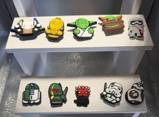 Star Wars - Yoda R2-D2 Stormtrooper - Rubber Shoe Charms Set - 10pcs