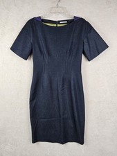 Tahari Women's Short Sleeve Back Zip Fitted Dress Size 4