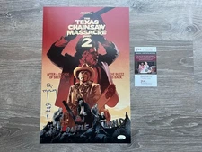 Bill Moseley Signed Chop Top 11x17 Photo JSA COA Texas Chainsaw Massacre 2 TCM