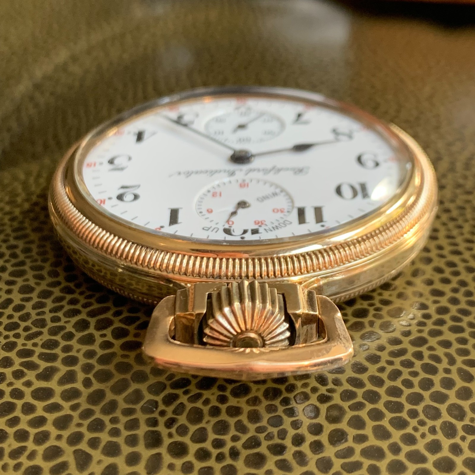 1911 Rockford Grade 655 Wind Indicator 21 Jewels Railroad Pocket Watch