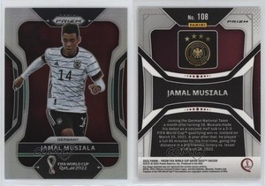 2022 Panini Prizm World Cup Qatar Silver Prizm Jamal Musiala #108