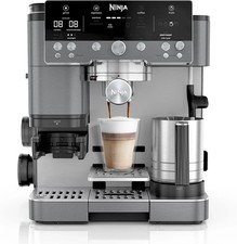 Ninja Luxe Premier ES601EUGM 3-in-1 Kaffeemaschine mit Mahlwerk Grau-Metall NEU