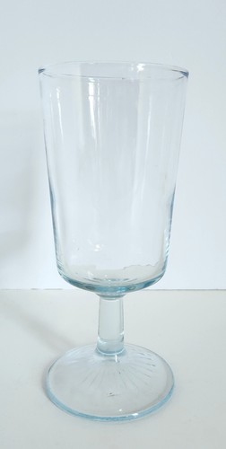 Vintage Blue Tinted Pressed Glass Goblets Set of 4 Water Wine Barware - Picture 5 of 8