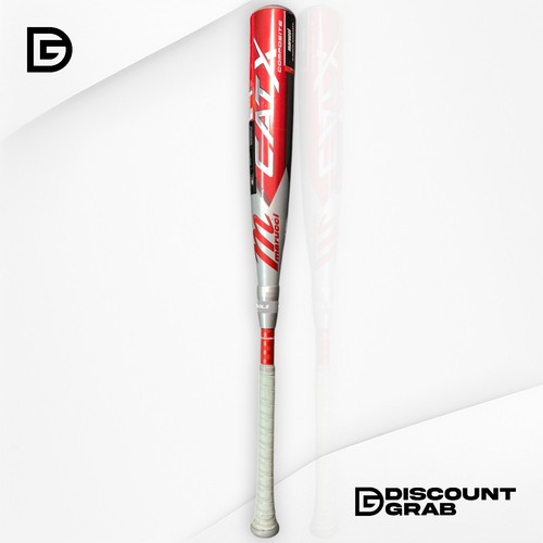 Batte Baseball Marucci CATX USSSA 32/27 – Argent/rouge, Neuve, équilibre Parfait