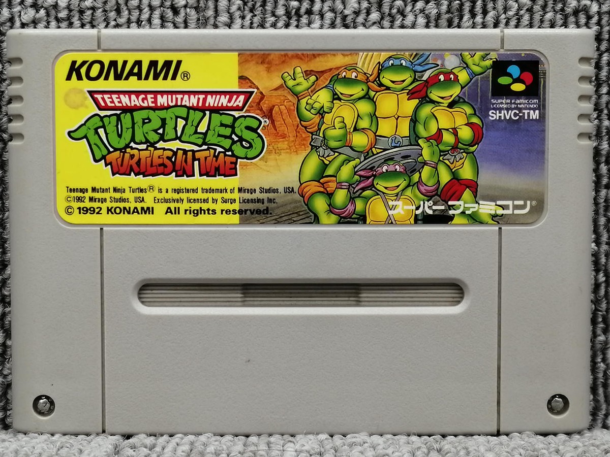 T.M.N.T タートルズインタイム　スーパーファミコン　コナミ SFC T.M.N.T タートルズインタイム スーパーファミコン KONAMI