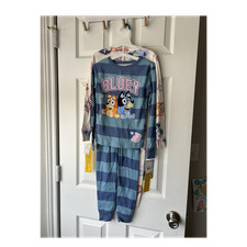 Bluey Girls Pajama Set Size 6 100 Cotton Bluey Bingo Cartoon 2-Piece NWT