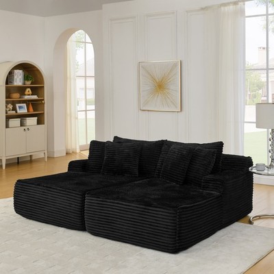 Two-seater lazy sofa lounge chair,Compressed sofa no assembly required, made o