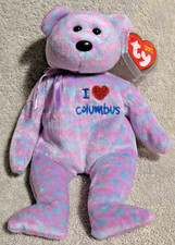 TY Beanie Bab (I Love Columbus - Show Exclusive) (8.5 inch) MWMT Free Shipping