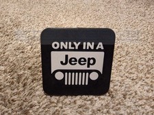 Only In A Jeep Tow Hitch Cover For Trucks Suv Cars With Tow Hitch 2 Black Only In A Jeep Tow Hitch Cover For Trucks Suv Cars With Tow Hitch 2 Black