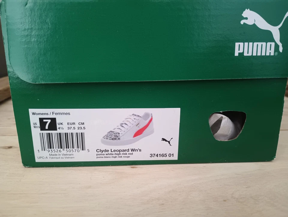 🔥Puma Clyde Leopard Womans US Sz 7 W/Box - Image 2 of 4