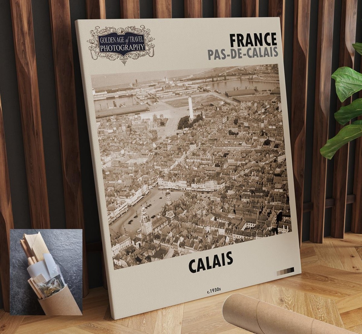France Calais Pas De Calais CANVAS WALL ART 24x30 in