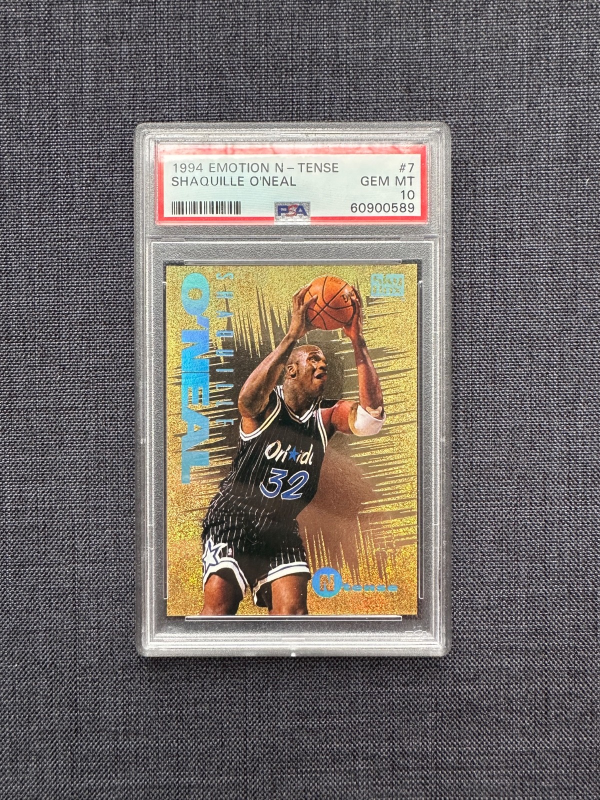 1994 SkyBox Emotion N-Tense Shaquille O'Neal Orlando Magic HOF Gem Mint PSA 10