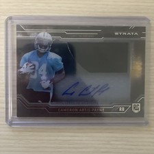 2015 Topps Strata Clear Cut Rookie Relic Auto Cameron Artis-Payne Auto Patch FB