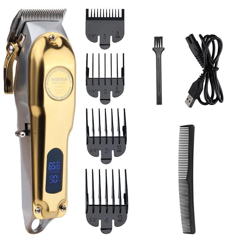 Cordless Professional Hair Clippers Trimmer Kit Men Cutting 