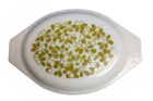 Pyrex Verde 043 Casserole Replacement Lid Oval Olives Green 943-C Nice