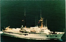 Vintage Postcard- NOAA ship Researcher (R-103) at sea