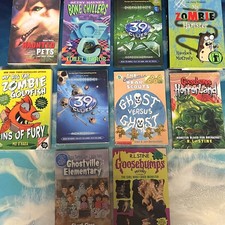 Lot Of 10 Halloween Chapter Books Goosebumps, Haunted Pets Ghost Stories