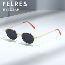 Men Women Metal UV protection Sunglasses Fashion Oval Outdoor Shade Glasses New