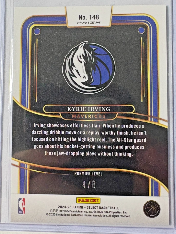 Kyrie Irving 2024-25 Select Lucky Envelopes Prizms #148 Dallas Mavericks 4/8 Foto 2 de 3