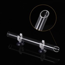 Integrated Acrylic Shrimp Feeder Tube Tray For Fish Tank With Mounting Hooks