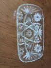 Vintage Anchor Hocking American Prescut Glass 12" Serving Tray Rectangular