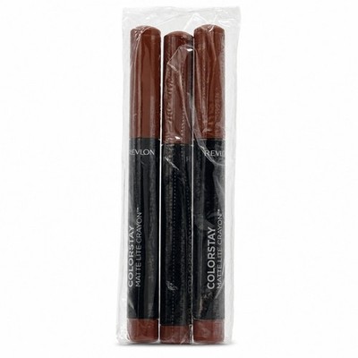 REVLON ColorStay Matte Lite Crayon Lipstick 002 Clear The Air, 3 PACK