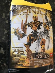 LEGO BIONICLE Mata Nui 8989 Glatorian Legends (w/ Canister)  partially assembled