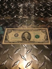 $100 bill 1990 out of Chicago