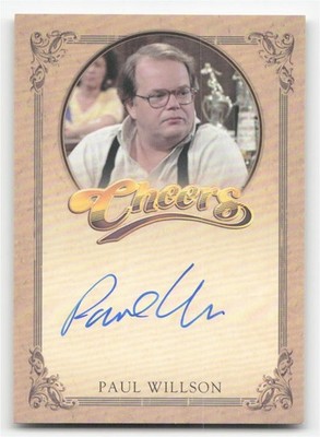 Rittenhouse Cheers Premiere Edition Paul Willson Bordered Autograph