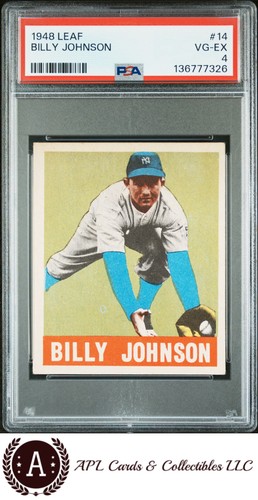 Billy Johnson #14 1948 Leaf card