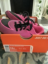 Nike Jr Bravata II FG Soccer Cleat 844442-600 Pink Blast, Black Girls, Size 12c