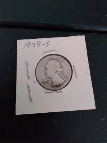 1939 S Washington Quarter 90% Silver Good GD