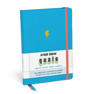 Crush Those Goals Undated Planner and Weekly Agenda Notebook Knock Knock