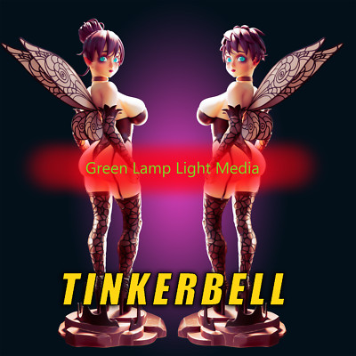 Artist Proof Resin Fantasy Model Gothic Fairy Tinkerbella 3D Printed Collectible