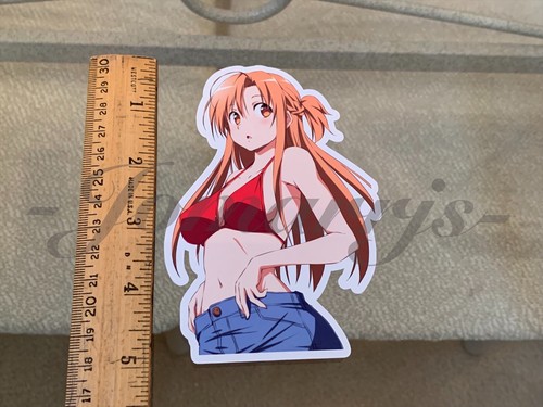 Sword Art Online - Anime- Asuna Yuuki a. Bikini Sun Fun Sticker Vinyl Decal SAO - Picture 10 of 11