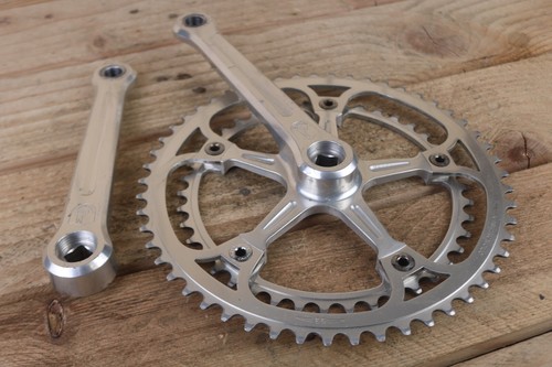 Campagnolo Super Record Strada 170mm Crankset 53/42t Chainset Vintage Retro Bike - Picture 6 of 24