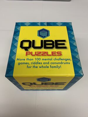 New Open Box Qube Puzzles More Than 100 Mental Challenges Games Riddles