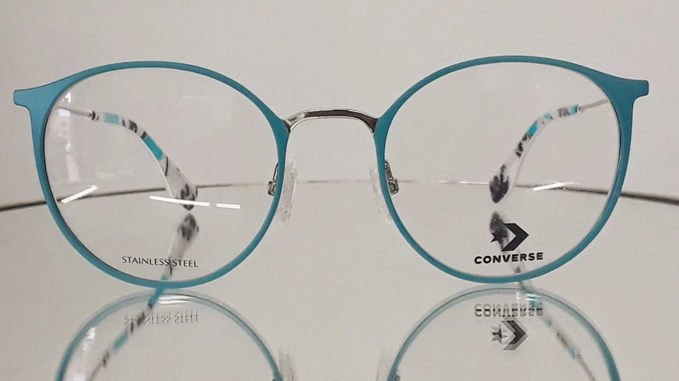 Gafas CONVERSE Q 205 VERDE AZULADO Metal NUEVO 50-21-135 Foto 2 de 4