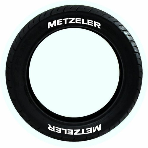 Metzeler white tire stickers , tire 