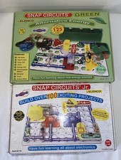 SNAP CIRCUITS 50 Pieces Jr  Green Lot Electronic Snap Circuits RC Snap