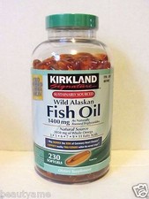 Kirkland Signature Wild Alaskan Fish Oil 1400mg 230 Softgels