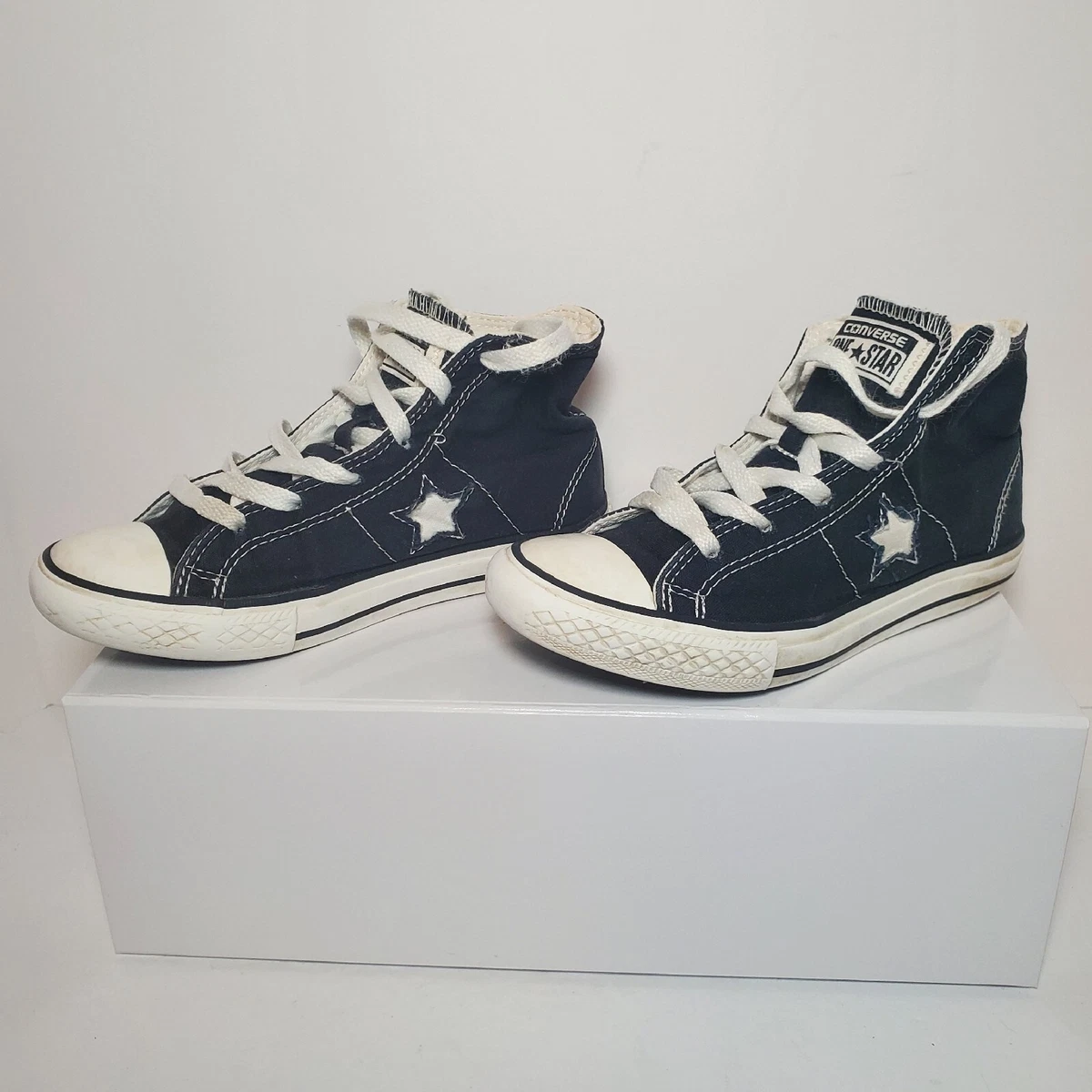 Converse one star black shop high tops