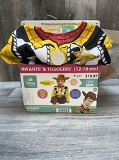 DISNEY Infant Toy Story 4 WOODY COSTUME 12-18 months NEW Jumpsuit  Hat COWBOY