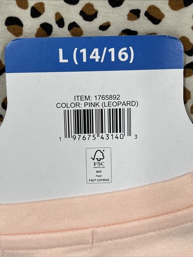 2-Pack Steve Madden Comfy Dress, Leopard & Pink, Youth Girls Large 14-16, NEW - Picture 7 of 7