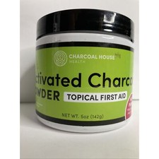 Charcoal House Health Activated Charcoal Powder Hardwood Topical First Aid 5 oz