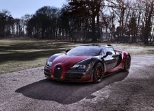 Cars 2015 bugatti veyron forest trees gardens super Desk Mat Stitched
