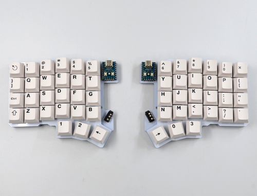 Silakka54 Split Custom Mechanical Keyboard Holy Panda Lubed GMK BOW
